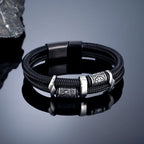 PENDRA Rune Leather Bracelet