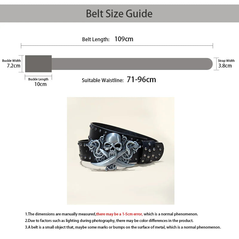 PENDRA Galaeva Black Skull Luxury Belt