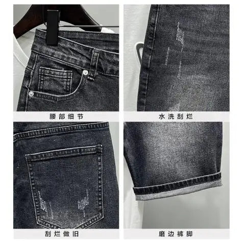 PENDRA Knee Length Black Jeans