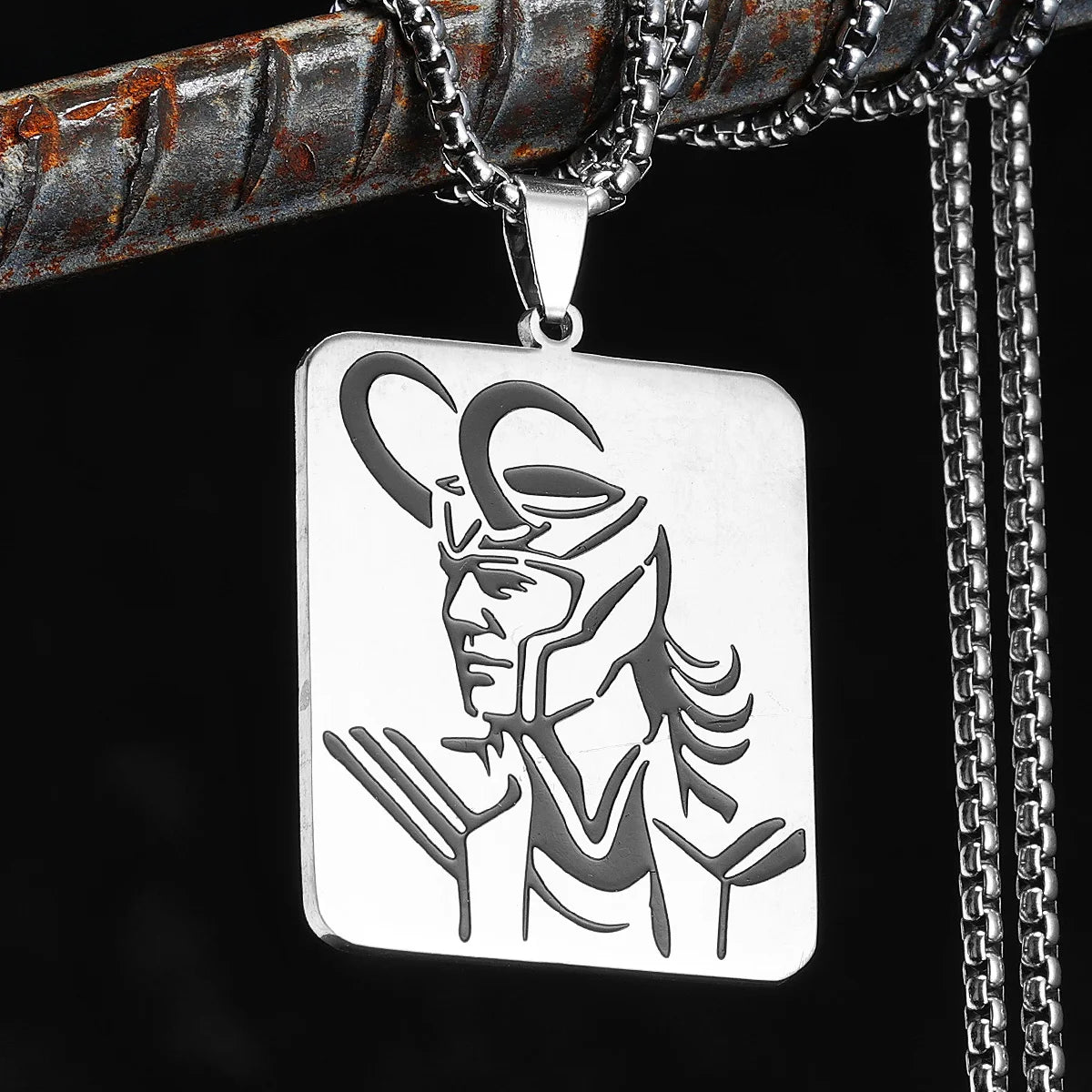 PENDRA Gods Loki Norse Steel Necklace