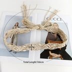 PENDRA Demiine Floral Boho Waist Chain Belt