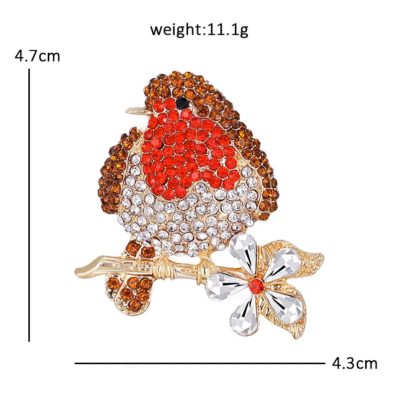 PENDRA Lovely Fat Bird Brooch