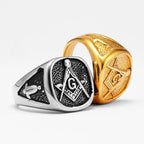 PENDRA Masonic Jewelry Punk Ring