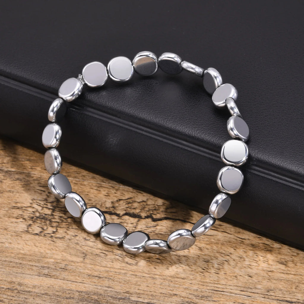 PENDRA Elilora Hematite Bead Bracelet