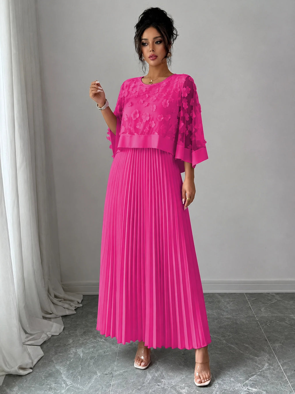 PENDRA Line Pleated Appliqued Accessory