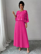 PENDRA Line Pleated Appliqued Accessory