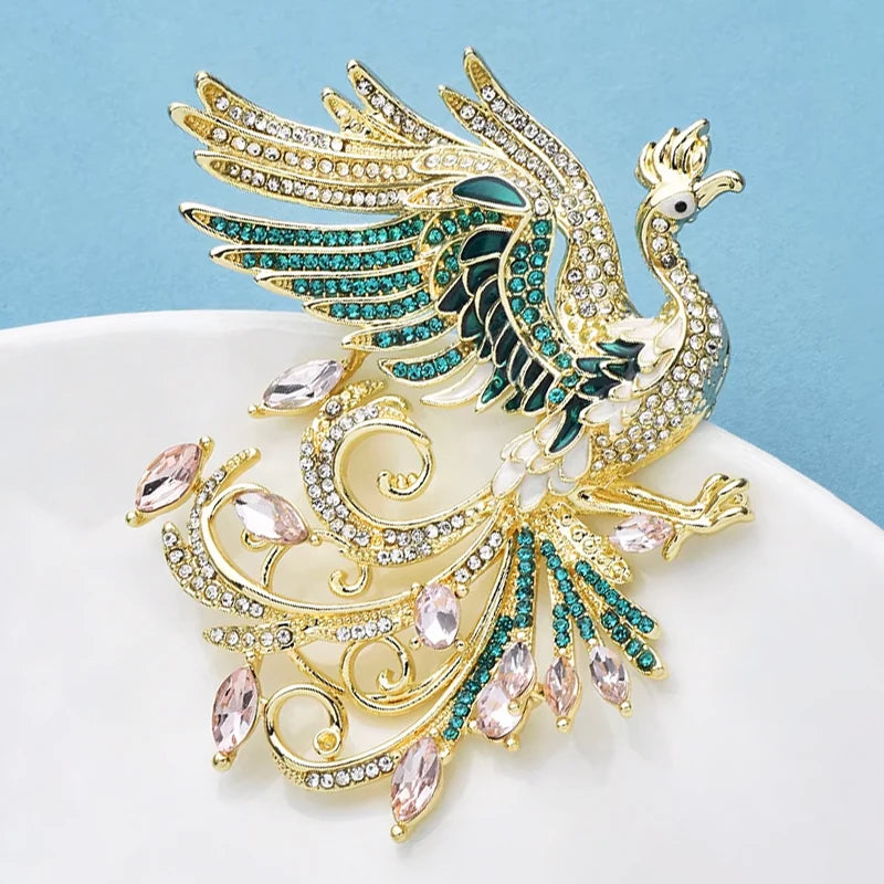 PENDRA Pretty Luxury Phoenix Brooch