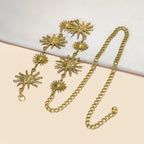 PENDRA Noraina Metal Punk Carved Waist Chain Belt