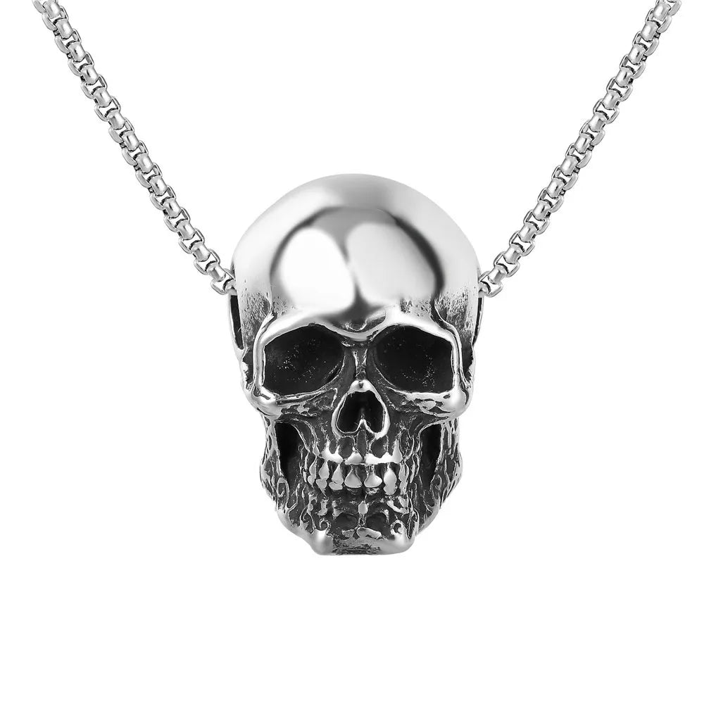 PENDRA Skullgoth Vintage Stainless Steel Skull Pendant