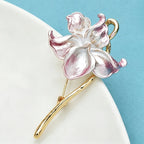 PENDRA Orchidelle Pretty Enamel Orchid Brooch