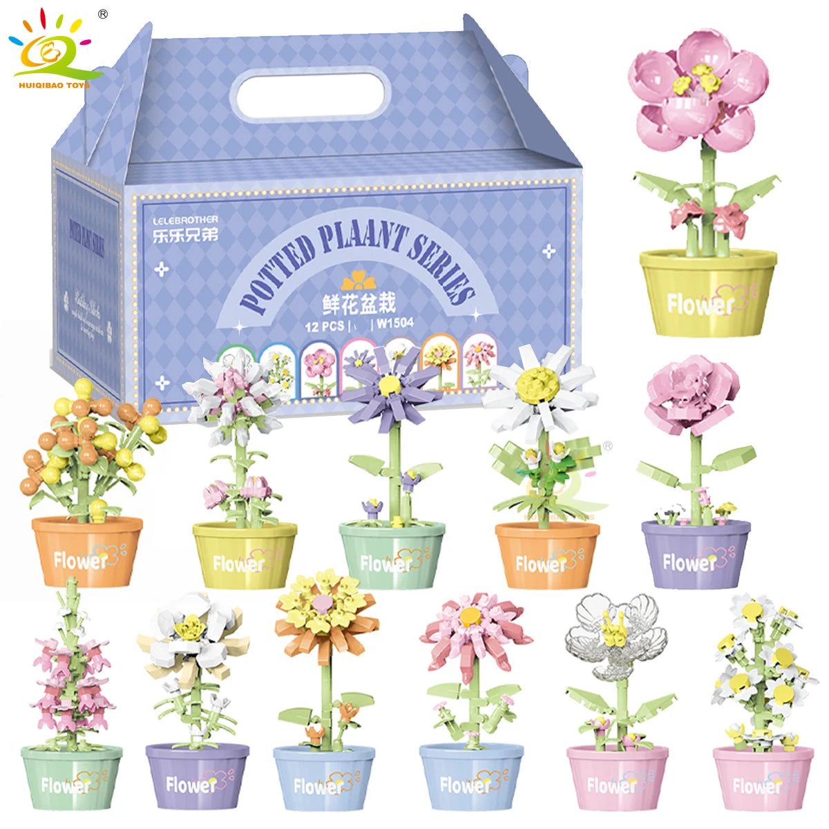 PENDRA Succulent Potted Floral Building Set