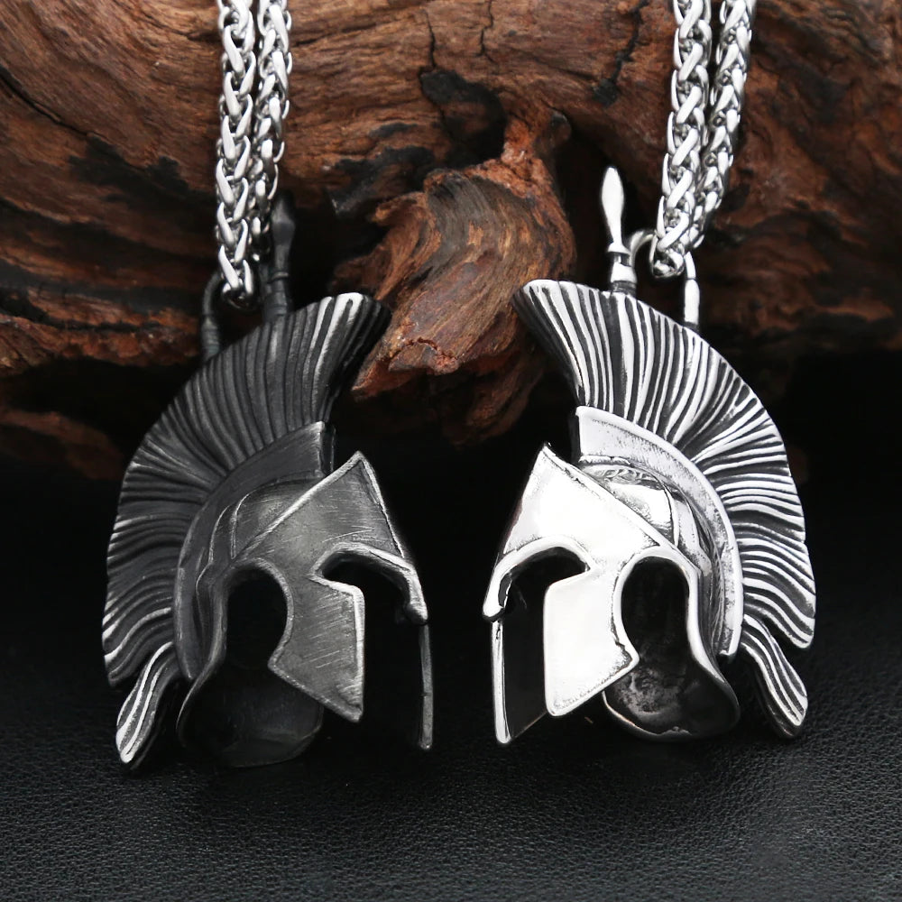 PENDRA Spartan Warrior 3D Pendant Necklace