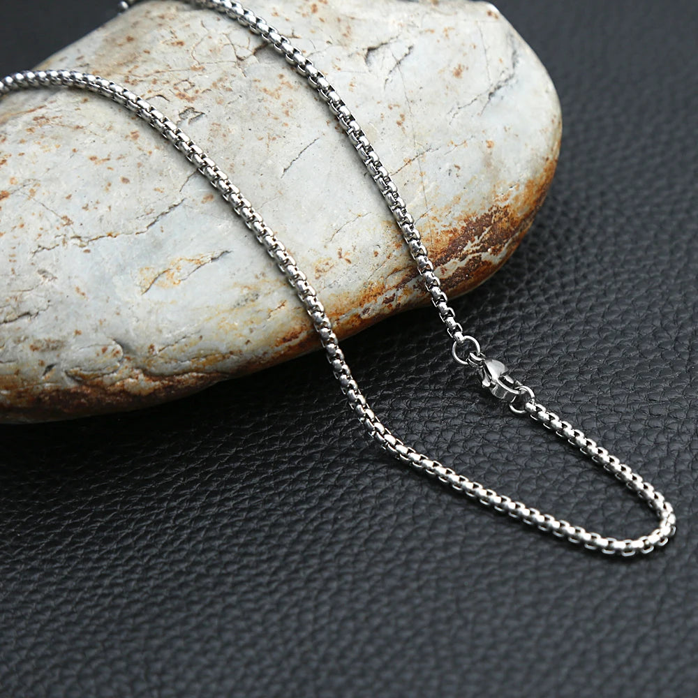 PENDRA Rololink 3mm 316L Stainless Steel Chain Necklace