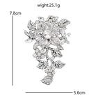 PENDRA Floraspark Big Sparkling Flower Brooch