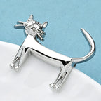 PENDRA Whisker Enamel Cat Brooch