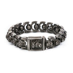 PENDRA Twin Wolf Twisted Stainless Steel Cuff Bracelet