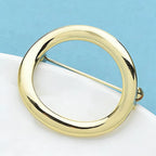 PENDRA Alloy Circle Brooch