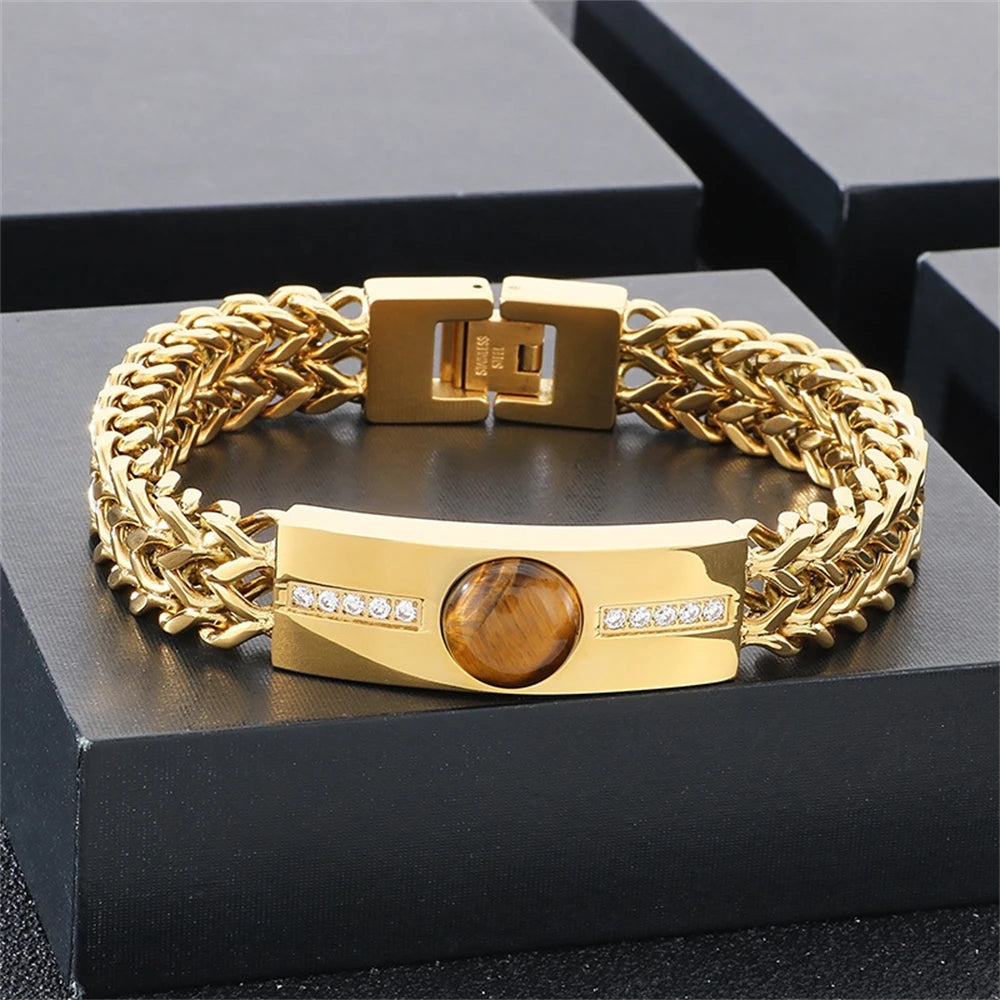 PENDRA Chain Gold Zircon Bracelet