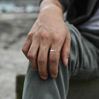 PENDRA Metal Minimalist Wedding Adjustable Ring