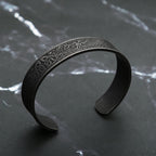 PENDRA Valknut Nordic Stainless Steel Open Cuff Bracelet