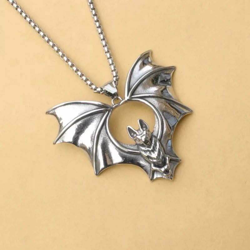 PENDRA Batwing Vintage Stainless Steel Bat Pendant