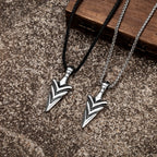 PENDRA Viking Spear Norse Steel Necklace