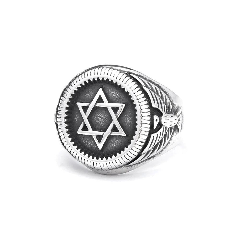 PENDRA Hexagram Star of David Ring