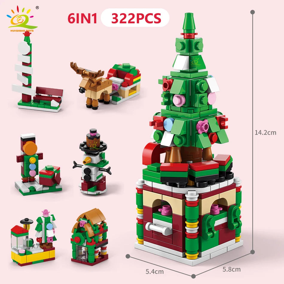 PENDRA Elk Deer Santa Building Set