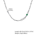PENDRA Irregular Stone Chain Necklace