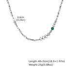 PENDRA Irregular Stone Chain Necklace