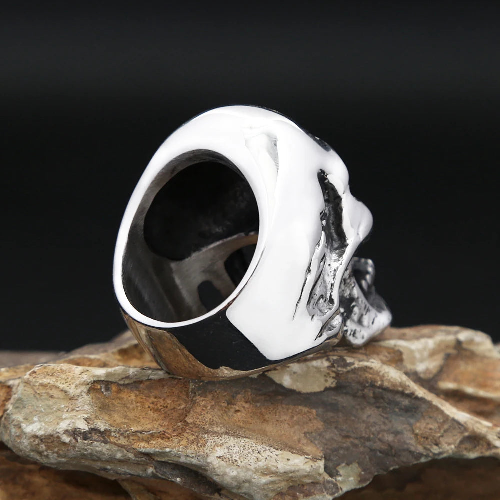 PENDRA Skullpunk Gothic Stainless Steel Skull Ring