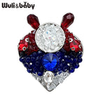 PENDRA Crystal Rabbit Heart Brooch