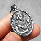 PENDRA Saint Barbara Steel Necklace