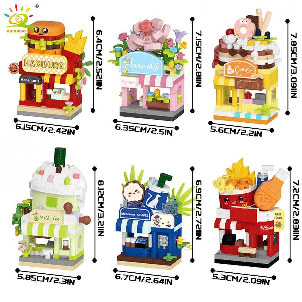 PENDRA Cute Shop Micro Building Set