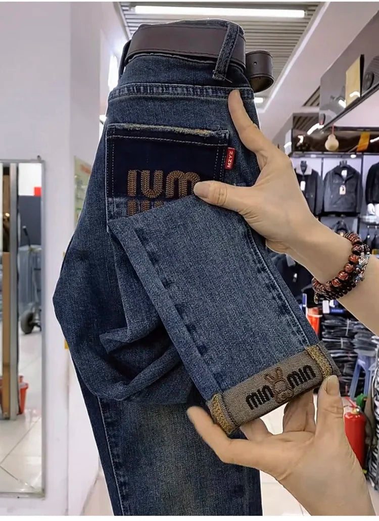 Y2k Women Jeans 2024 New High-waisted Large Size Women's Pants Radish Haren Pants Thin Stretch Nine Points Daddy Pants Fashion