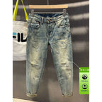 PENDRA Ripped Brand Pants
