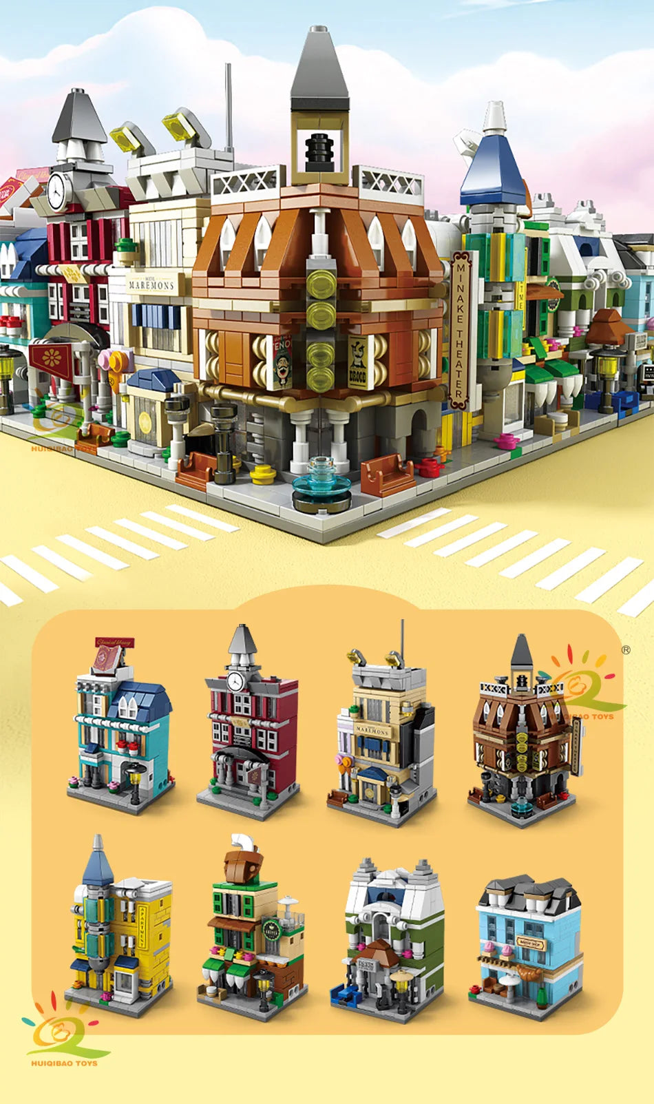 PENDRA Architecture Coffee Store Building Set