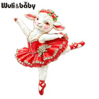 PENDRA Cute Ballet Sheep Brooch