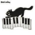 PENDRA Enamel Naughty Cat Brooch