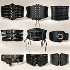 PENDRA Koraessa Leather Black Punk Corset Belt