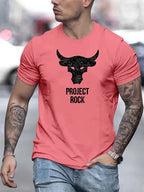 PENDRA Bull Print Oversized Tees Short Sleeves Tops T-Shirt