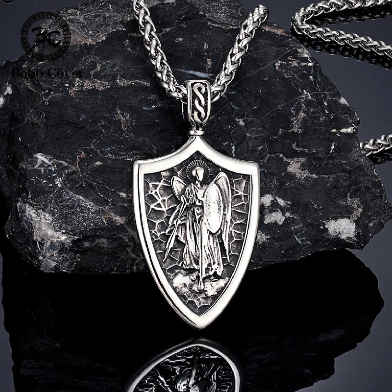 PENDRA Cross Norse Steel Necklace
