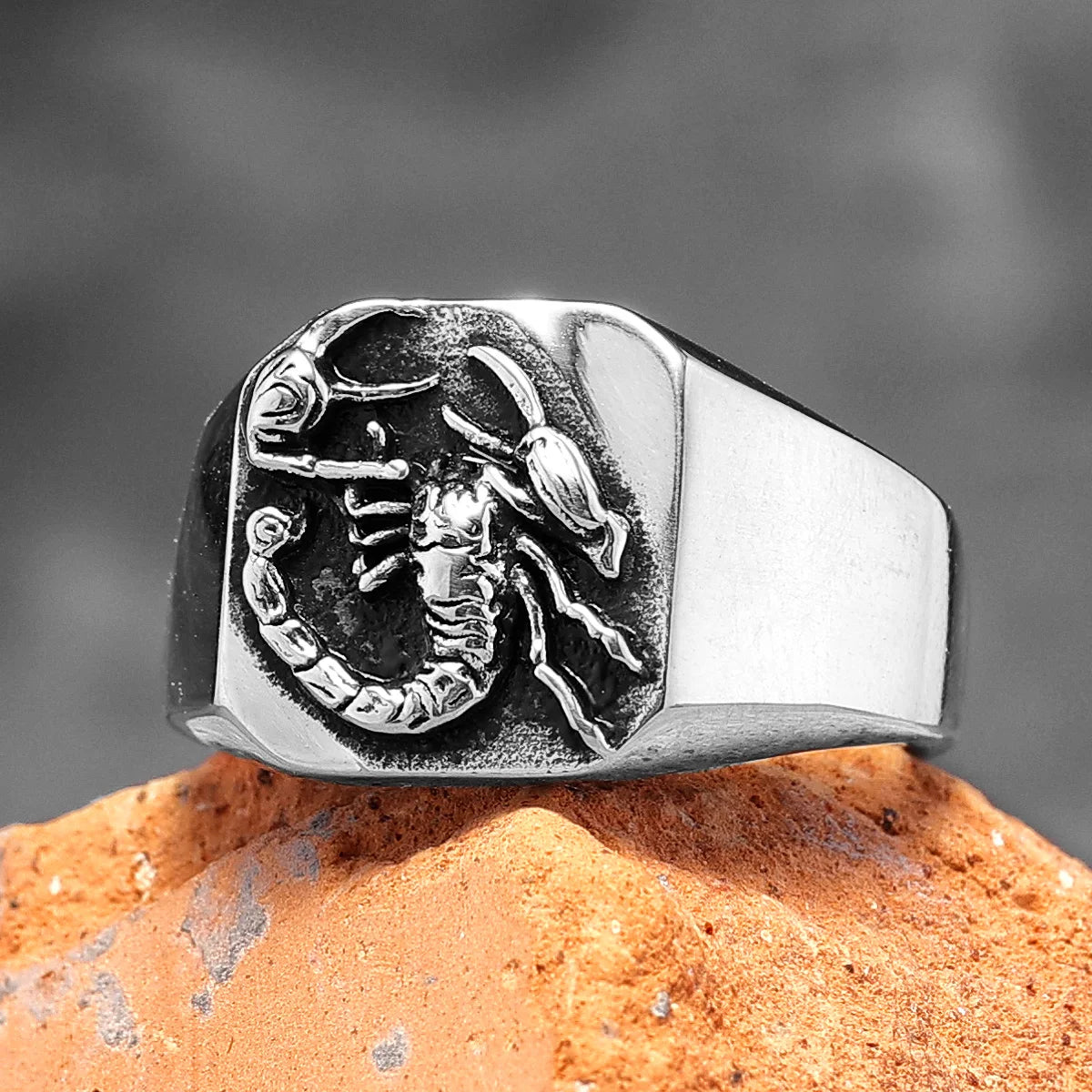 PENDRA Poisonous Scorpion Couple Steel Ring