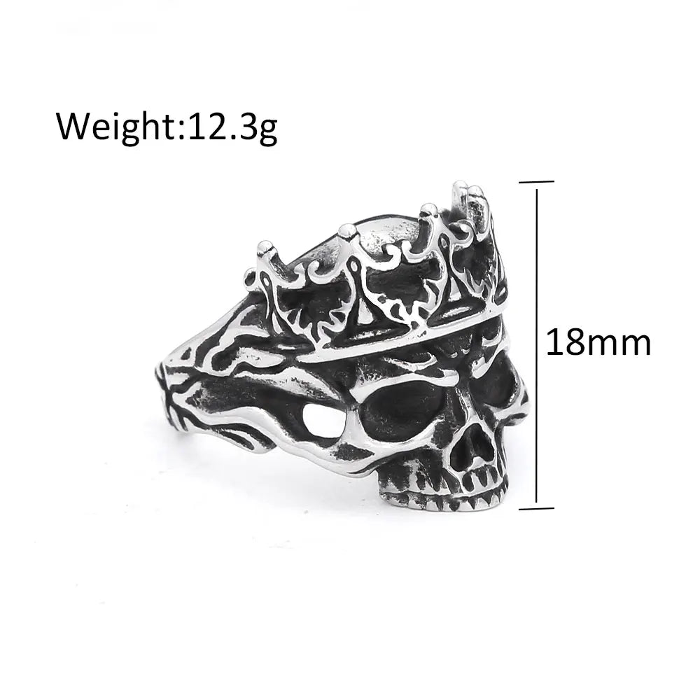 PENDRA Skullforge Gothic 316L Stainless Steel Ring
