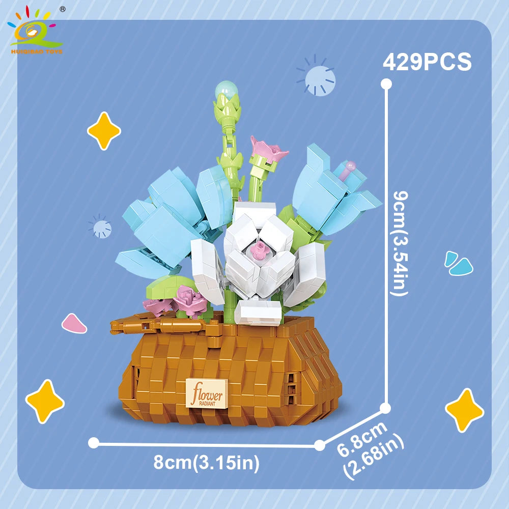 PENDRA Pot Rose Micro Building Set