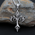 PENDRA Flamecross Gothic Flame Cross Pendant