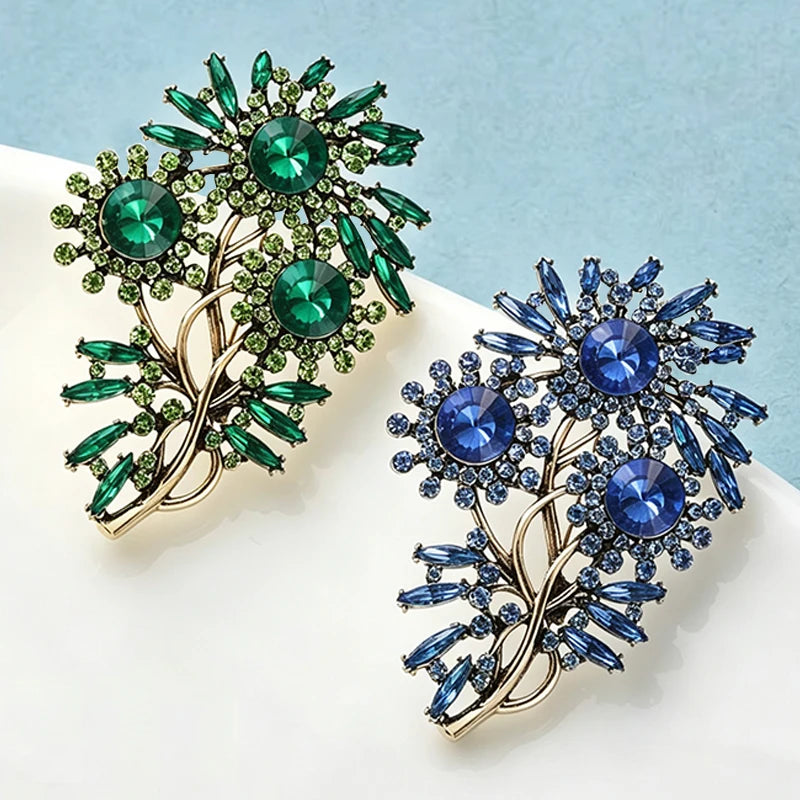 PENDRA Floravintage Vintage Elegant Flower Brooch