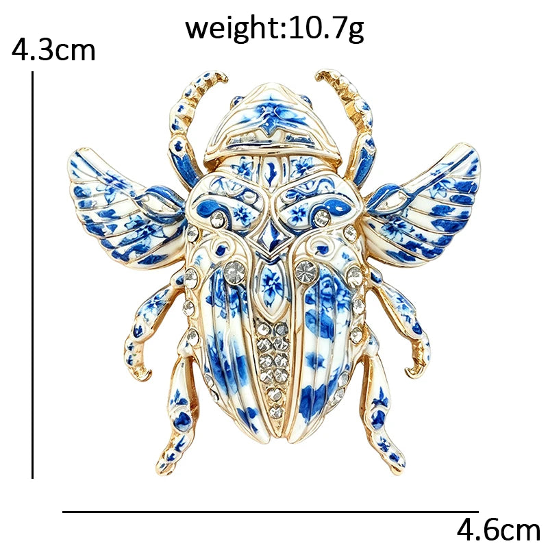 PENDRA Lovely Beetle 4-color Brooch