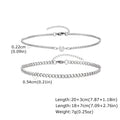 Gold Color Chain Bracelet for Couple Women Men,Stainless Steel Heart Shape Zircon Adjustable Wristband,Valentine's Day Gift
