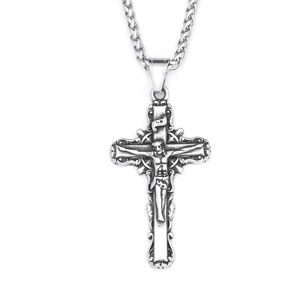 PENDRA Crossforge 316L Stainless Steel Cross Pendant